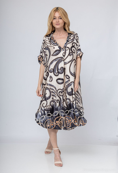 Wholesaler Max & Enjoy (Vêtements) - Printed silk dress