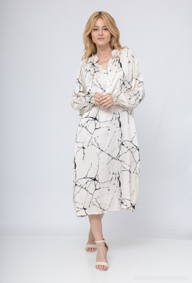 Wholesaler Max & Enjoy (Vêtements) - Long dress in silk and viscose