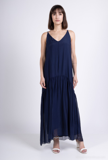 Wholesaler Max & Enjoy (Vêtements) - Long dress in vaporous silk blend