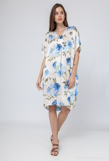 Wholesaler Max & Enjoy (Vêtements) - Printed silk-blend midi dress