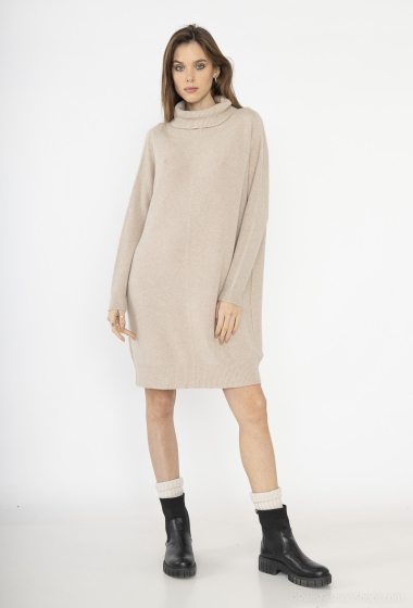 Wholesaler Max & Enjoy (Vêtements) - seamless sweater dress, turtleneck, oversize