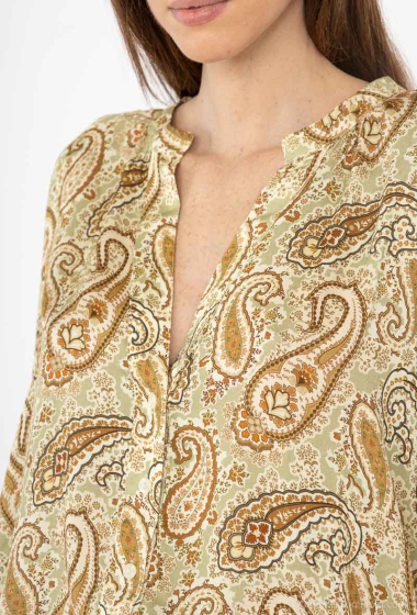 Wholesaler MAXMILA PARIS - Airy paisley blouse - BIHI PAISLEY