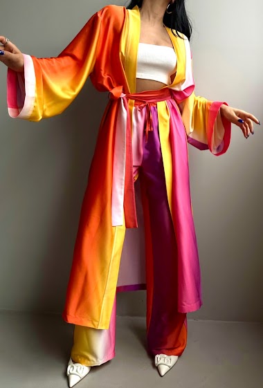 Grossiste MAXMILA PARIS - Kimono fluide sunset - MOLIE