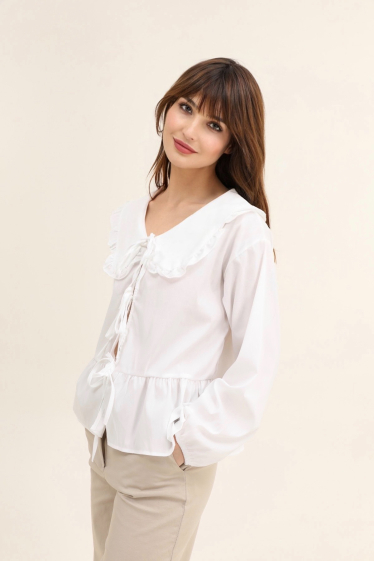 Wholesaler MAXMILA PARIS - Tie front blouse - LUCY