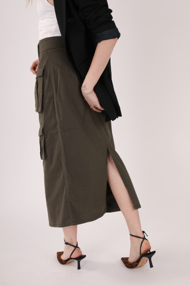 Wholesaler MAXMILA PARIS - Pocket skirts with belt - CAPRI