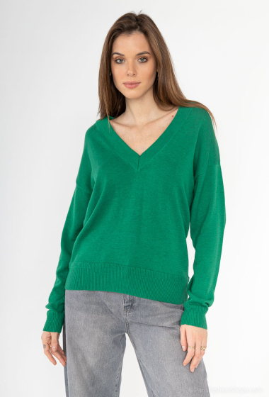 Wholesaler MAXMILA PARIS - V-neck sweater - PRISCILLIA