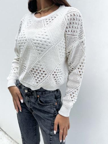 Wholesaler MAXMILA PARIS - Crochet lace sweater - YOSHI