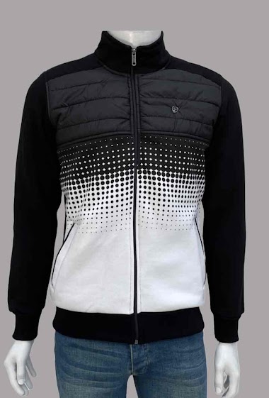 Man Jacket sport style . stand-up collar.