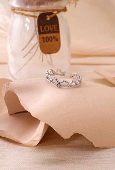 Wholesaler Eclat Paris - Silver ring crown