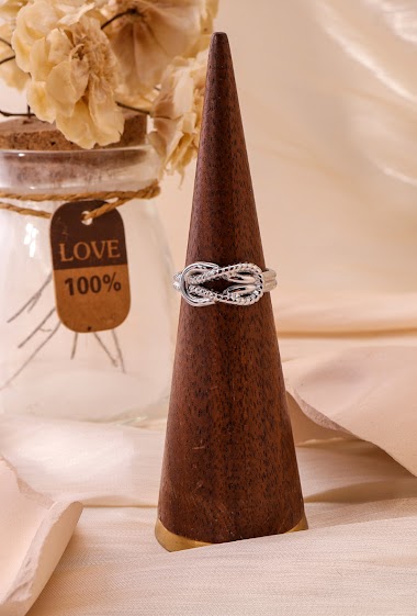 Wholesaler Eclat Paris - Silver ring double knot