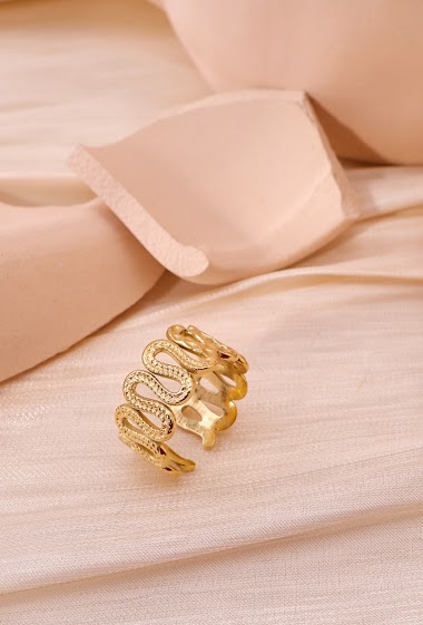 Wholesaler Eclat Paris - Gold plated ring return