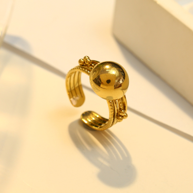 Wholesaler Eclat Paris - Gold Ring Online with Ball