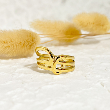 Wholesaler Eclat Paris - Multi-line gold ring