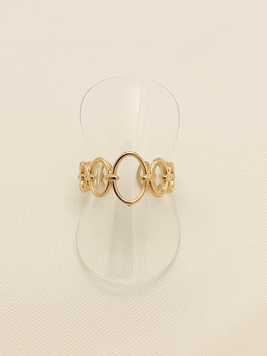 Wholesaler Eclat Paris - Multi oval gold ring