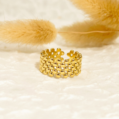 Wholesaler Eclat Paris - Gold multi-point gold ring