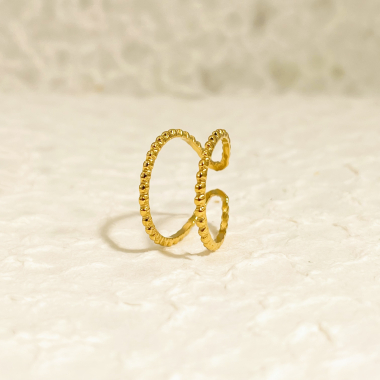 Wholesaler Eclat Paris - Double golden line ring