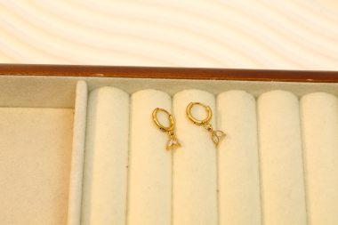 Wholesaler Eclat Paris - Hoop Earrings with Rhinestones
