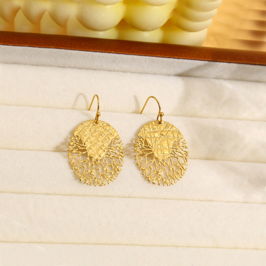 Wholesaler Eclat Paris - Golden tree earrings