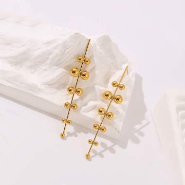 Wholesaler Eclat Paris - Line earrings with loops