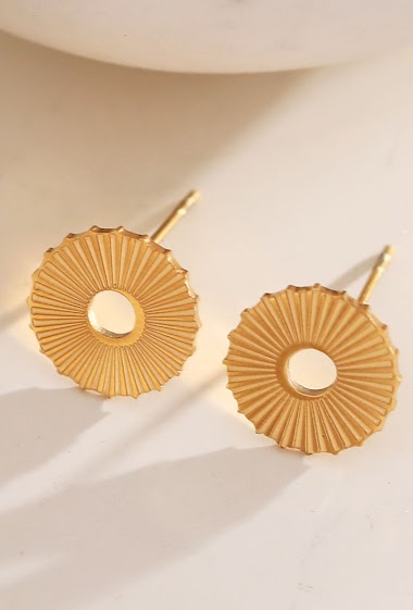 Wholesalers Eclat maybijou - Thick mini circle earrings