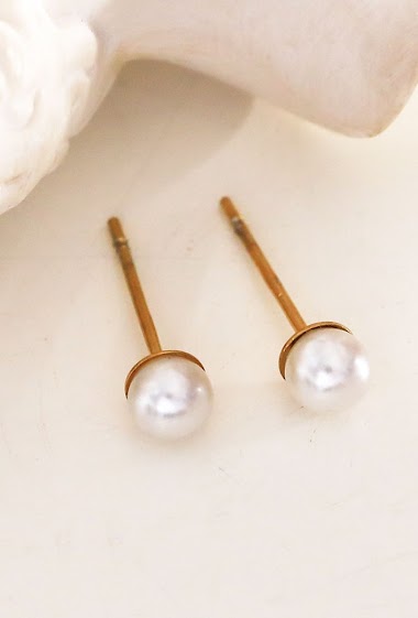 Wholesalers Eclat maybijou - Mini pearl earrings
