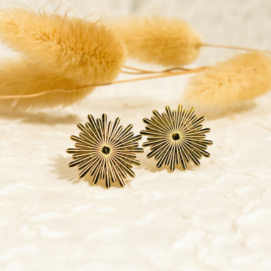 Wholesaler Eclat Paris - Sun chip earrings
