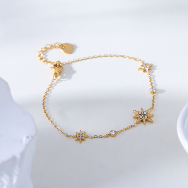 Wholesaler Eclat Paris - Star chain bracelet