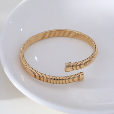 Wholesaler Eclat Paris - Adjustable golden snake bracelet