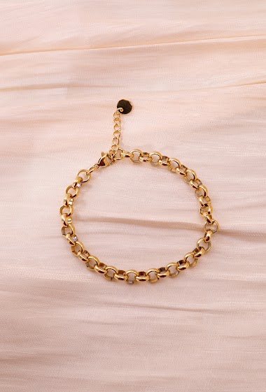 Wholesaler Eclat Paris - Gold link bracelet