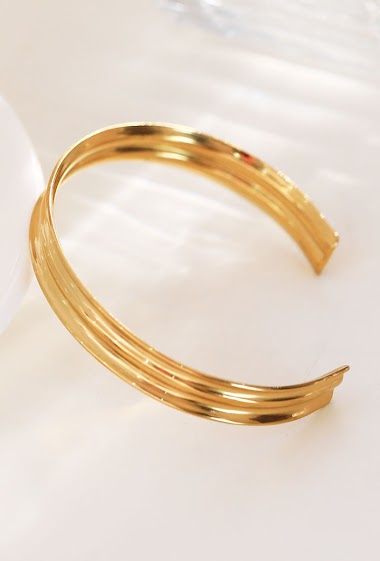 Wholesaler Eclat Paris - Thin adjustable bangle/cuff bracelet