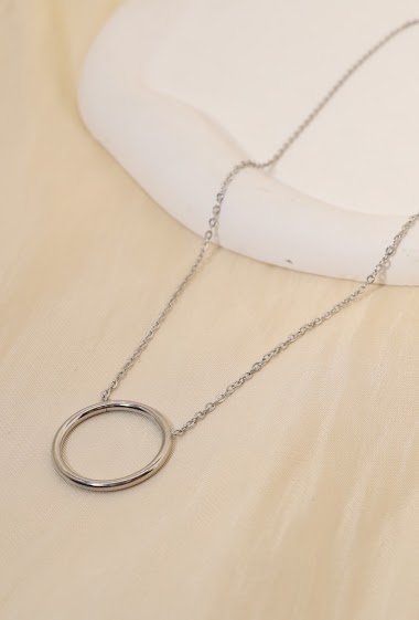 Wholesaler Eclat Paris - Silver ring necklace