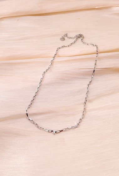 Wholesaler Eclat Paris - Silver necklace with thin chain