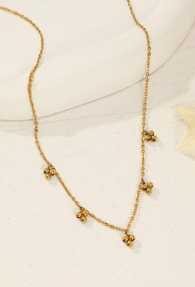 Wholesaler Eclat Paris - Necklace with 5 mini pendants