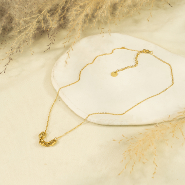 Wholesaler Eclat Paris - Gold chain necklace with links