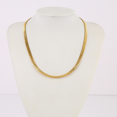 Wholesaler Eclat Paris - Gold Snake Chain Necklace