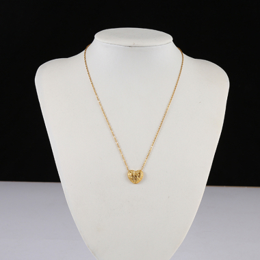 Wholesaler Eclat Paris - Golden Heart Necklace