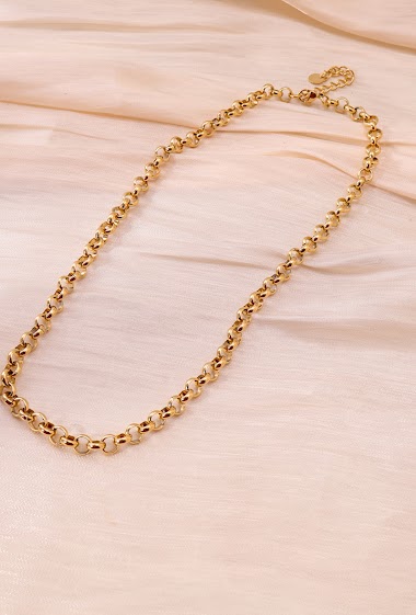 Wholesaler Eclat Paris - Gold link necklace