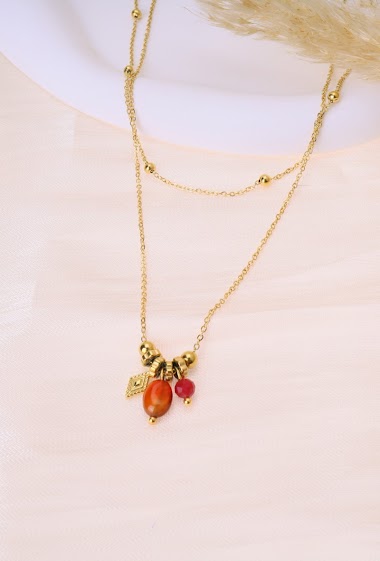 Wholesaler Eclat Paris - Double chain necklace