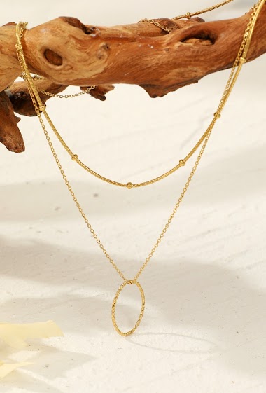 Wholesaler Eclat Paris - Stainless steel necklace