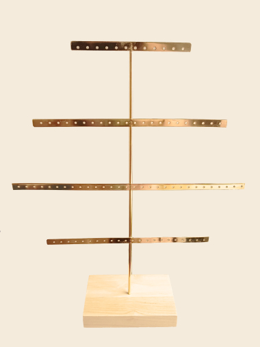 Wholesaler Eclat Paris - Gold display for four row earrings