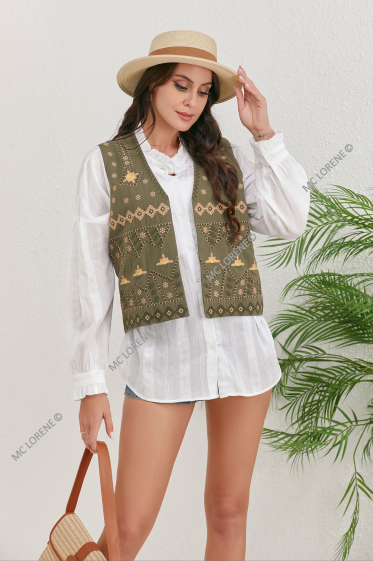 Wholesaler MC LORENE - Embroidered vest