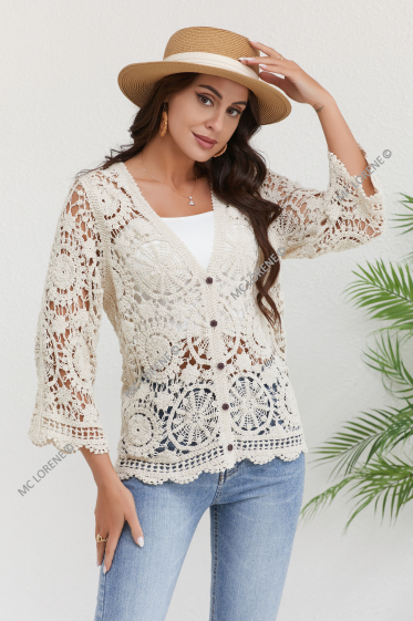 Wholesaler MC LORENE - Crochet sleeveless vest