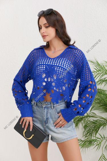Wholesaler MC LORENE - Crochet sweater