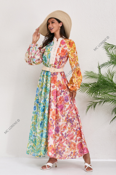 Wholesaler MC LORENE - Floral maxi dress