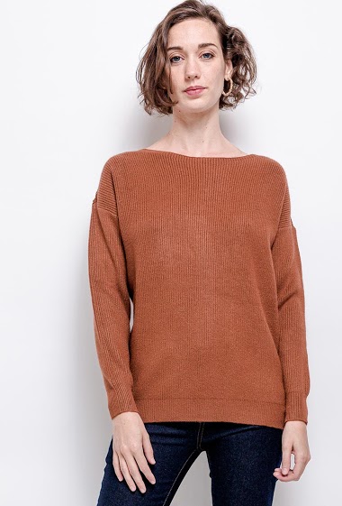 Großhändler ENZORIA - Knit sweater with lace