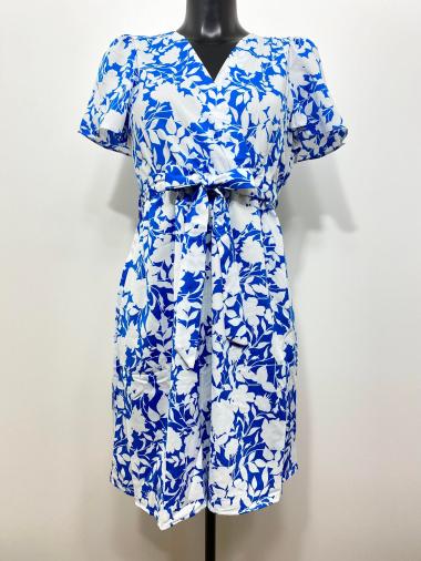 Wholesaler M&D FASHION - Short V-neck dress front and back
