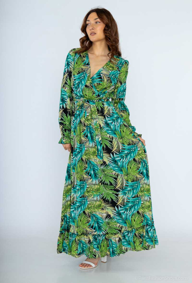 Wholesaler M&D FASHION - Floral wrap dress