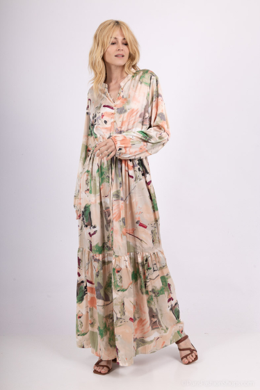 Wholesaler M&D FASHION - Long satin effect dress
