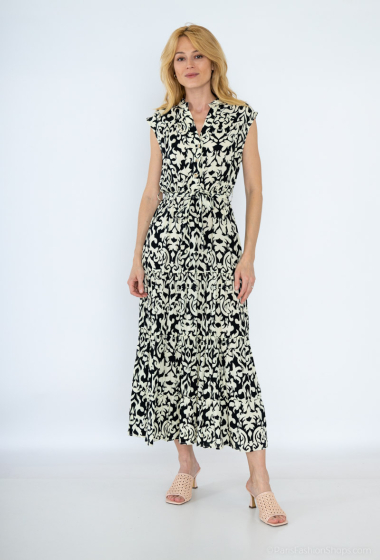 Wholesaler M&D FASHION - Long sleeveless floral dress