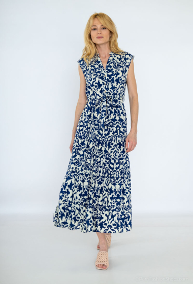 Wholesaler M&D FASHION - Long sleeveless floral dress